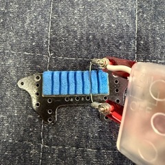 ミニ四駆　ブレーキ熱線加工の画像