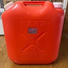 CORONAの石油ファンヒーターとポリタンク の画像