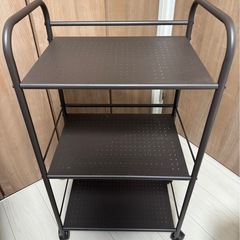★【美品】キャスター付き3段ワゴン/ファイルなどの収納に