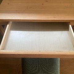 無印良品 パイン材 引き出し デスクテーブル 学習机 チェアの画像
