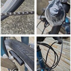 中古自転車 3×6段変速 470MM クロスバイク軽整備済み 防犯登録対応 町田市 相模原市 MM737の画像