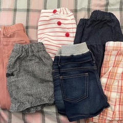 子供服 女児 女の子 パンツ キュロット 6点