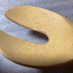 【新品未使用】竹製サラダサーバーセット　天然素材　ナチュラル　サラダスプーン　サラダフォーク（先割れスプーン）の画像