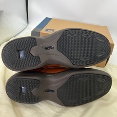 moonstar ムーンスター　スリッポンシューズ　本革製　ブラウン　未使用傷有の画像