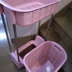 ランドリーバスケット２段の画像