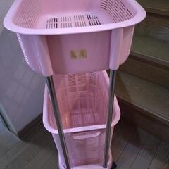 ランドリーバスケット２段の画像