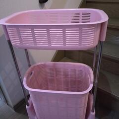 ランドリーバスケット２段
