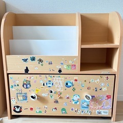 ［お話中］本&おもちゃ収納棚＊キャスター付き＊学習道具＊幼稚園　...