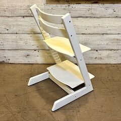 【武蔵小山店】 ストッケ ベビーチェア 子供椅子 椅子 TRIPP TRAP トリップトラップ STOKKE ダイニング 育児 子供 幼児 おしゃれ ホワイト ホワイトウォッシュ チェア イス 品川区 リサイクルショップ ランバールーム 武蔵小山店 武蔵小山パルム 戸越銀座の画像