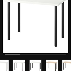 白いテーブル　(IKEA LINNMON)