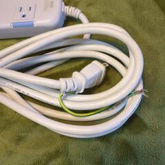 美品省エネ2m 電源コード 絶縁キャップ  の画像