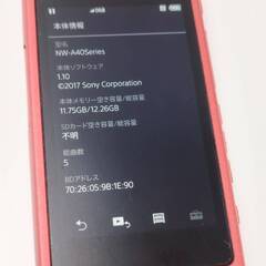 SONY ウォークマンAシリーズ/NW-A45/16GB/名探偵コナン/ゼロの執行人/江戸川コナンモデルの画像