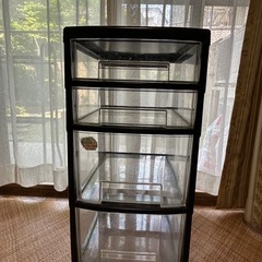 収納ケース プラスチック製 4段 キャスター付き