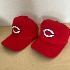 【2点セット】カープ　野球観戦　キャップ　帽子　カープ帽　フリーサイズ