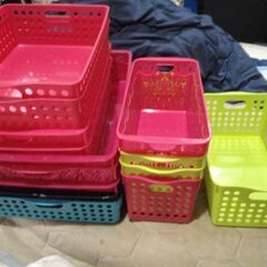 お取引予定中(早急！6/3まで)【中古0円】100均カゴ14〜1...