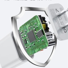 充電器 type-c PD 20W 2ポート タイプc 充電器 【PSE認証2個セット】基準適合/USB PD対応/20W急速充電器の画像