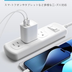 充電器 type-c PD 20W 2ポート タイプc 充電器 【PSE認証2個セット】基準適合/USB PD対応/20W急速充電器の画像