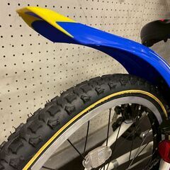*美品中古子供用自転車* BRIDGESTONE CF Jr ブルー＆ホワイト ジュニアマウンテンバイク クロスファイヤーの画像