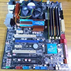 LGA775 ASUS マザーボード P5Q-E CPU メモリ...