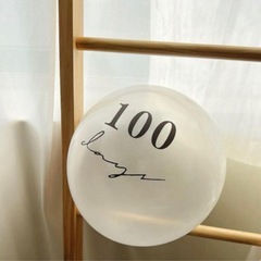 【美品2点セット】100日祝い　木製レターバナー&バルーン　お食い初め 百日祝いの画像