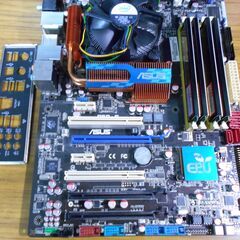 LGA775 ASUS マザーボード P5Q-E CPU メモリ リテールクーラー付きの画像