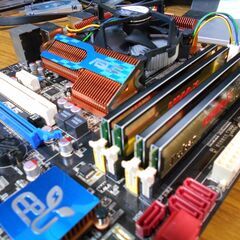 LGA775 ASUS マザーボード P5Q-E CPU メモリ リテールクーラー付きの画像