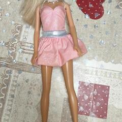バービー人形 ピンクドレス シルバー靴 Barbie 