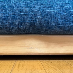 LOWYA 3人がけソファ インディゴブルーの画像