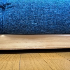 LOWYA 3人がけソファ インディゴブルーの画像