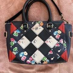 COACH ダイヤモンドパターンショルダーバッグ 花柄の画像