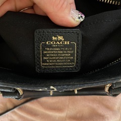 COACH ダイヤモンドパターンショルダーバッグ 花柄の画像