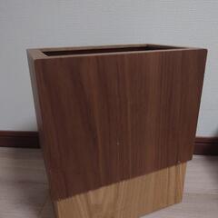 ゴミ箱 スリム 12L 木製 ゴミ袋が見えない