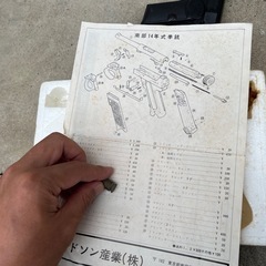 【決まりました】モデルガン 南部14年式　おもちゃ 箱付きの画像
