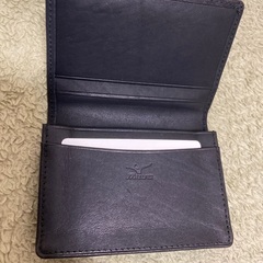 新品未使用　MIZUNO　名刺入れ　牛革
