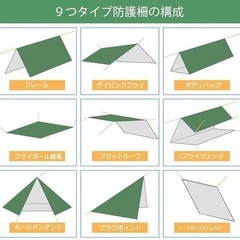 防水タープ/テント　2-６人用　新品の画像
