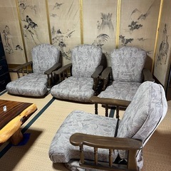 和室用　回転式高級座椅子　4脚セット