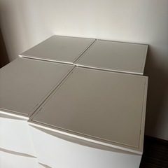 【1つ1000円】ルームス　4段チェスト　マットホワイトの画像