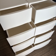 【1つ1000円】ルームス　4段チェスト　マットホワイトの画像