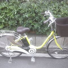 電動26インチ　税別￥45.273-　新基準パナソニックビビDX　良品8.9Ah 電動自転車　３ヶ月保証　ライム531の画像