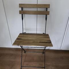 IKEA 折りたたみ式チェア2脚 セット アカシア材 TARNO...
