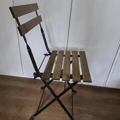 IKEA 折りたたみ式チェア2脚 セット アカシア材 TARNO テルノーの画像