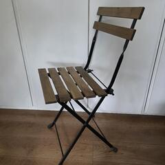 IKEA 折りたたみ式チェア2脚 セット アカシア材 TARNO テルノーの画像