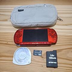 美品 PSP3000 レッド
