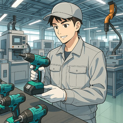 🔧本物のモノづくりに関わる。電動工具の製造スタッフ募集！