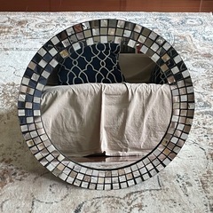 ニトリ　天然シェルとミラーのモザイクデザイン