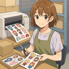 🎀カワイイを届ける♪キャラクターシールの製造スタッフ募集！