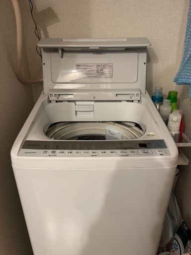 【銘板写真追加】洗濯機 日立 BW-V70B HITACHI ビートウォッシュ 2020年製 中古