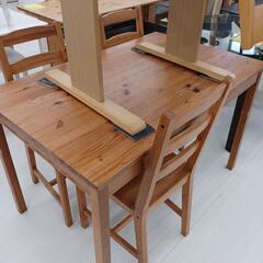 ★ジモティー割あり★ダイニング4点セット　IKEA　LBR/NA...