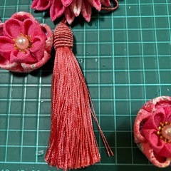 つまみ細工　ハンドメイド髪飾りの画像