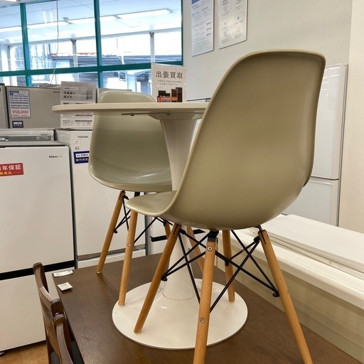 ROOM&HOME  ダイニング３点セット　ホワイト